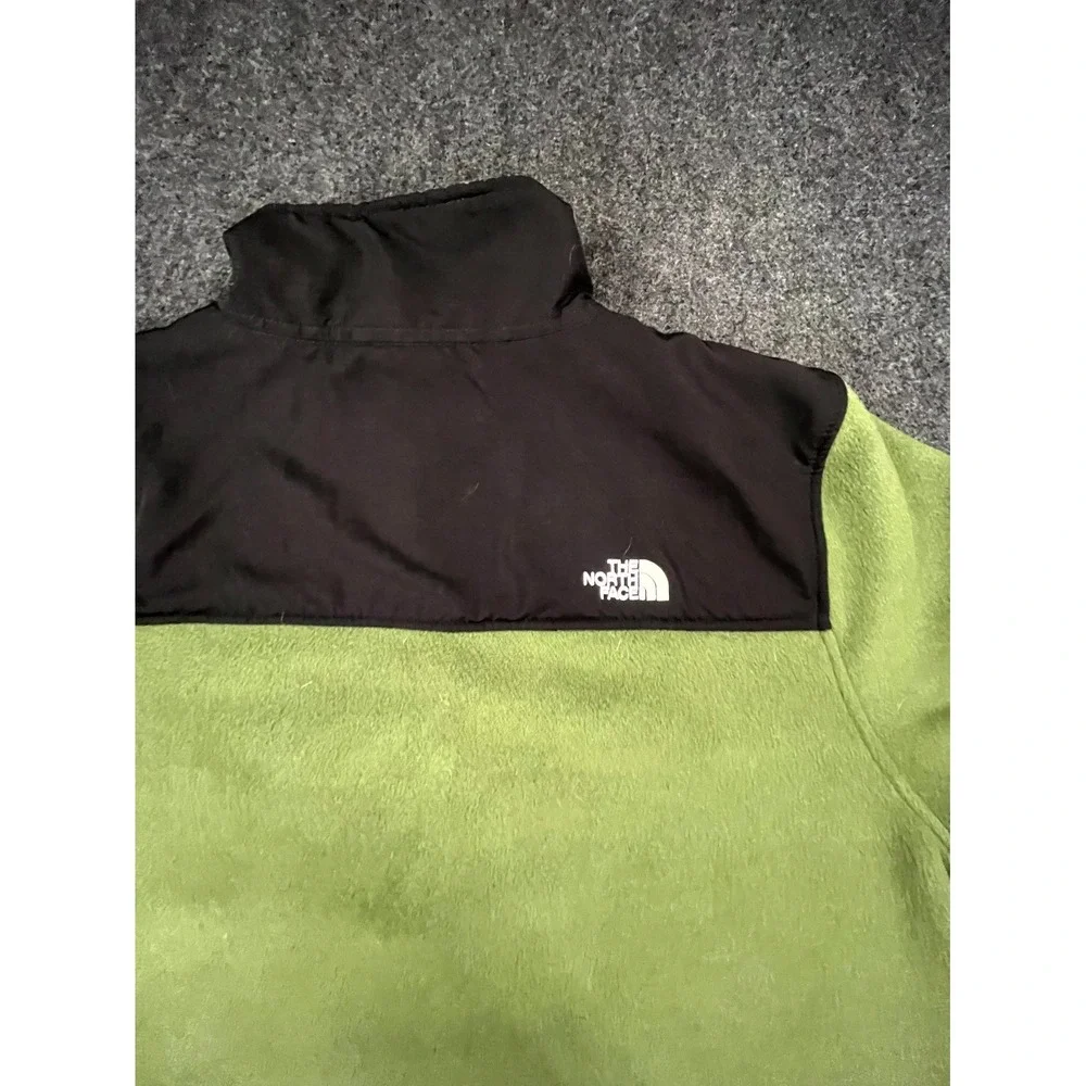 The North Face Alpine Polartec Jacket Mens Medium Olive Green Fleece Quarter Zip